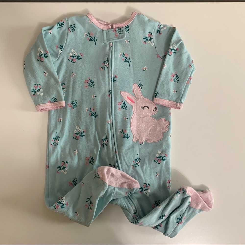 Carter’s bunny two-way zipper sleeper